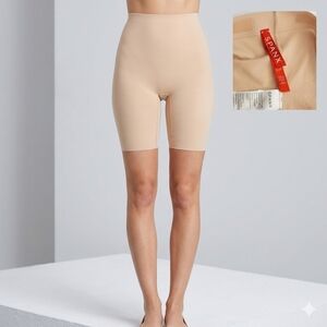Spanx Nude High-Waist Shapewear Bike Shorts